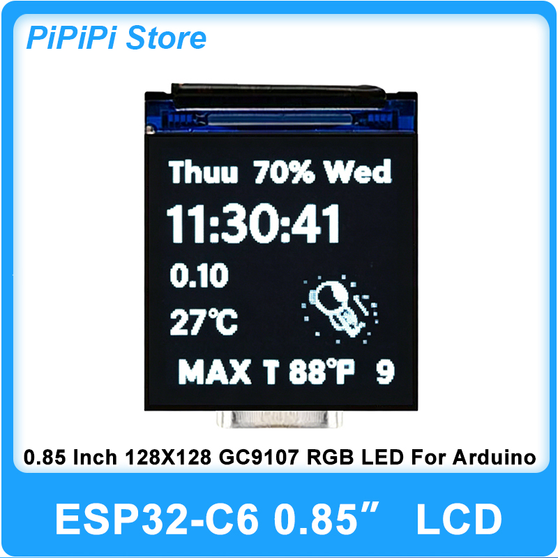 Esp32 Wifi Bluetooth - ESP32 C6 0.85인치 128X128 IPS 스크린