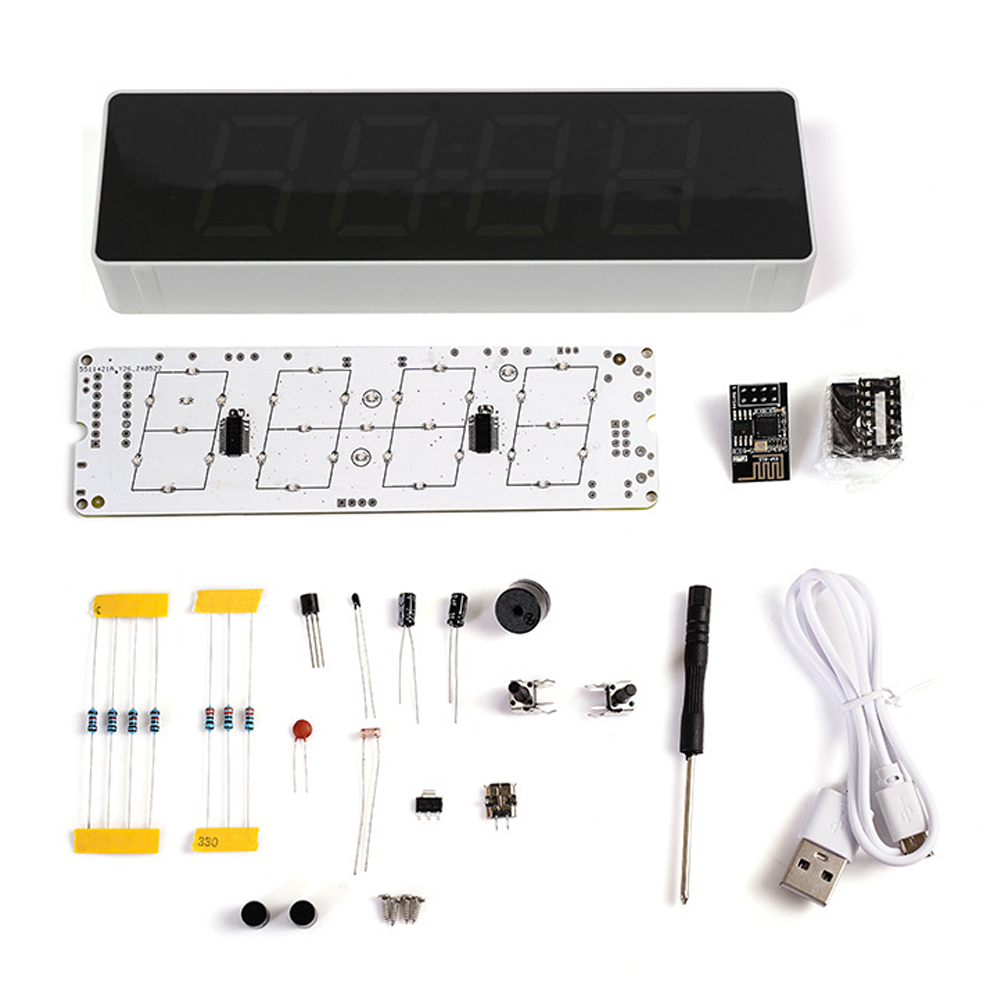 Diy Electronics Watch - IoT 다채로운 와이파이 시계 키트, 지능형