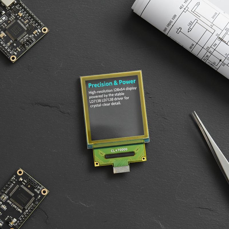 Diy Wearable Electronics - 투명 1.5인치 PMOLED 디스플레이 128x64 65K