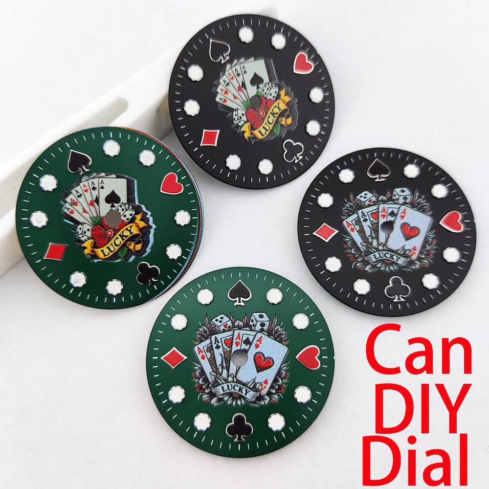 Diy Electronics Watch - NH35A 다이얼 28.5mm 포커 레이저 프린트