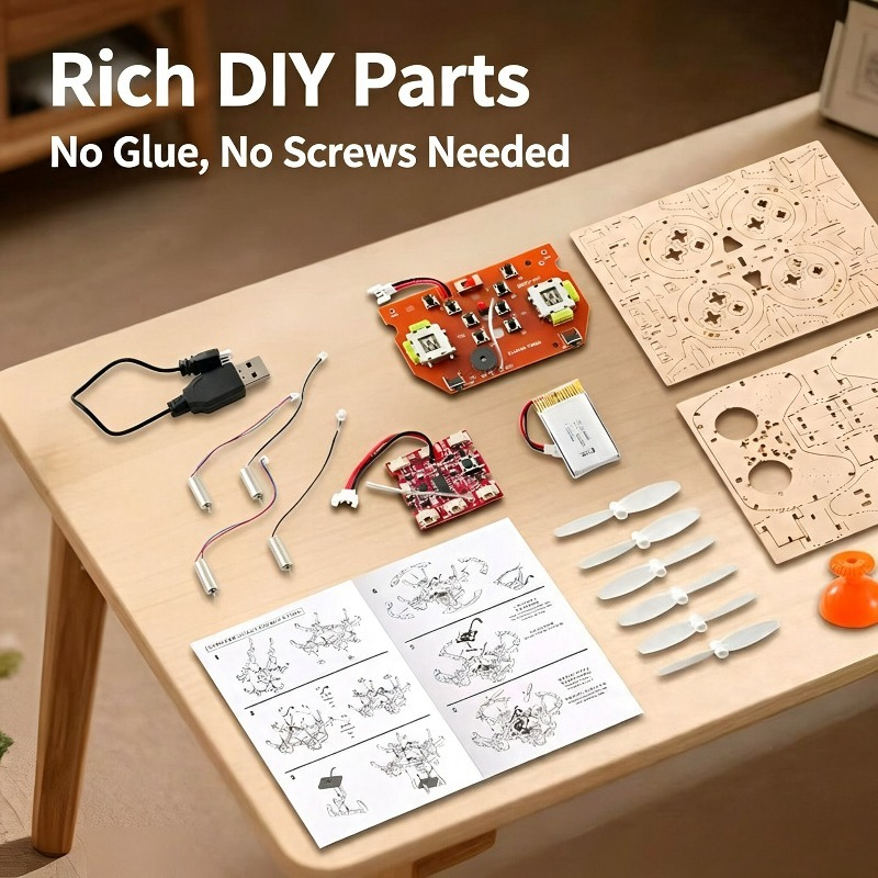 나무로 만든 RC 쿼드콥터 DIY 키트 전자 교육용 R - Diy From Old Electronics 리뷰 및 가격