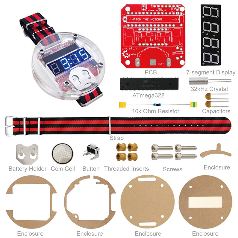 단일 칩 LED 키트 시계, DIY 빅 타임 전자 시계 - Diy Electronics Parts 리뷰 및 가격