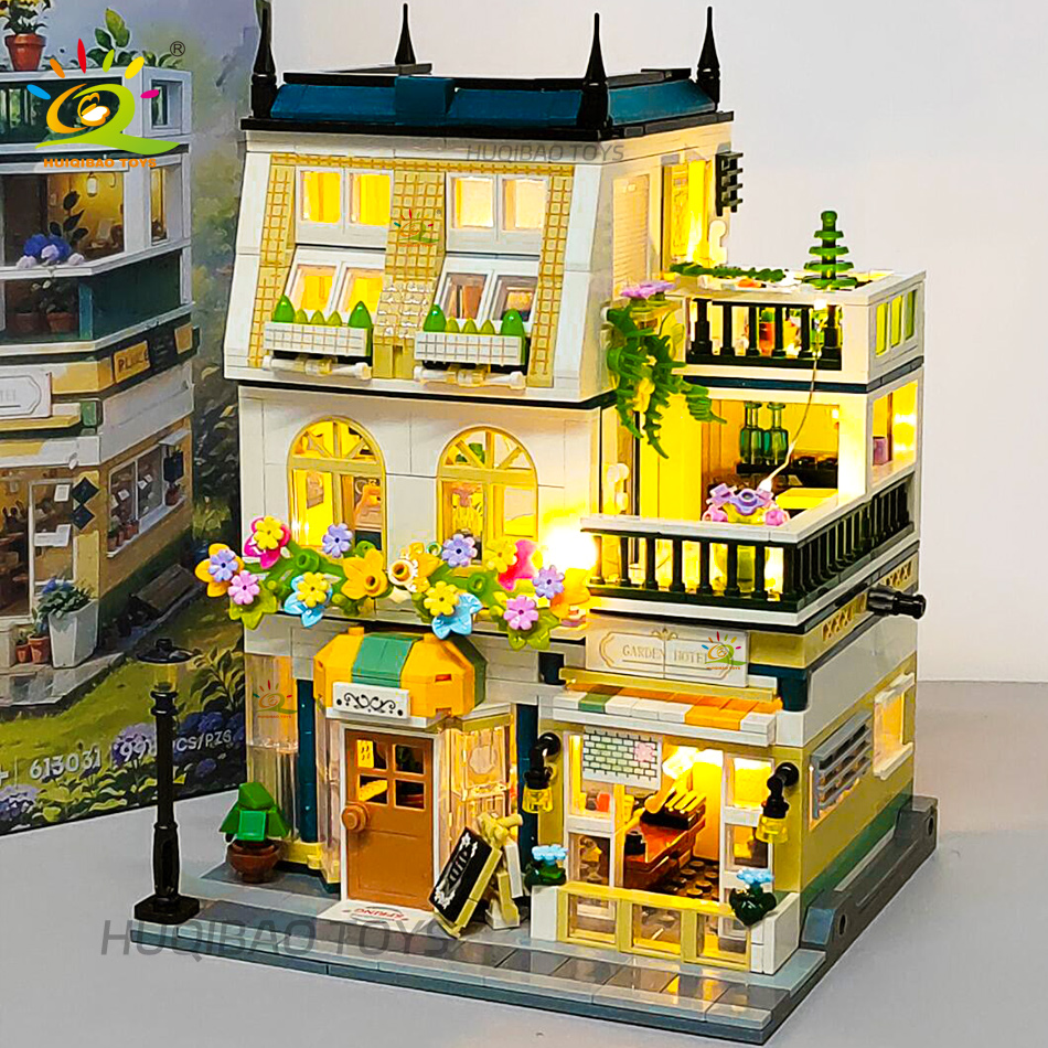 HUIQIBAO 997PCS 미니 가든 호텔 모델 빌딩 - Diy Electronics For Adults 리뷰 및 가격