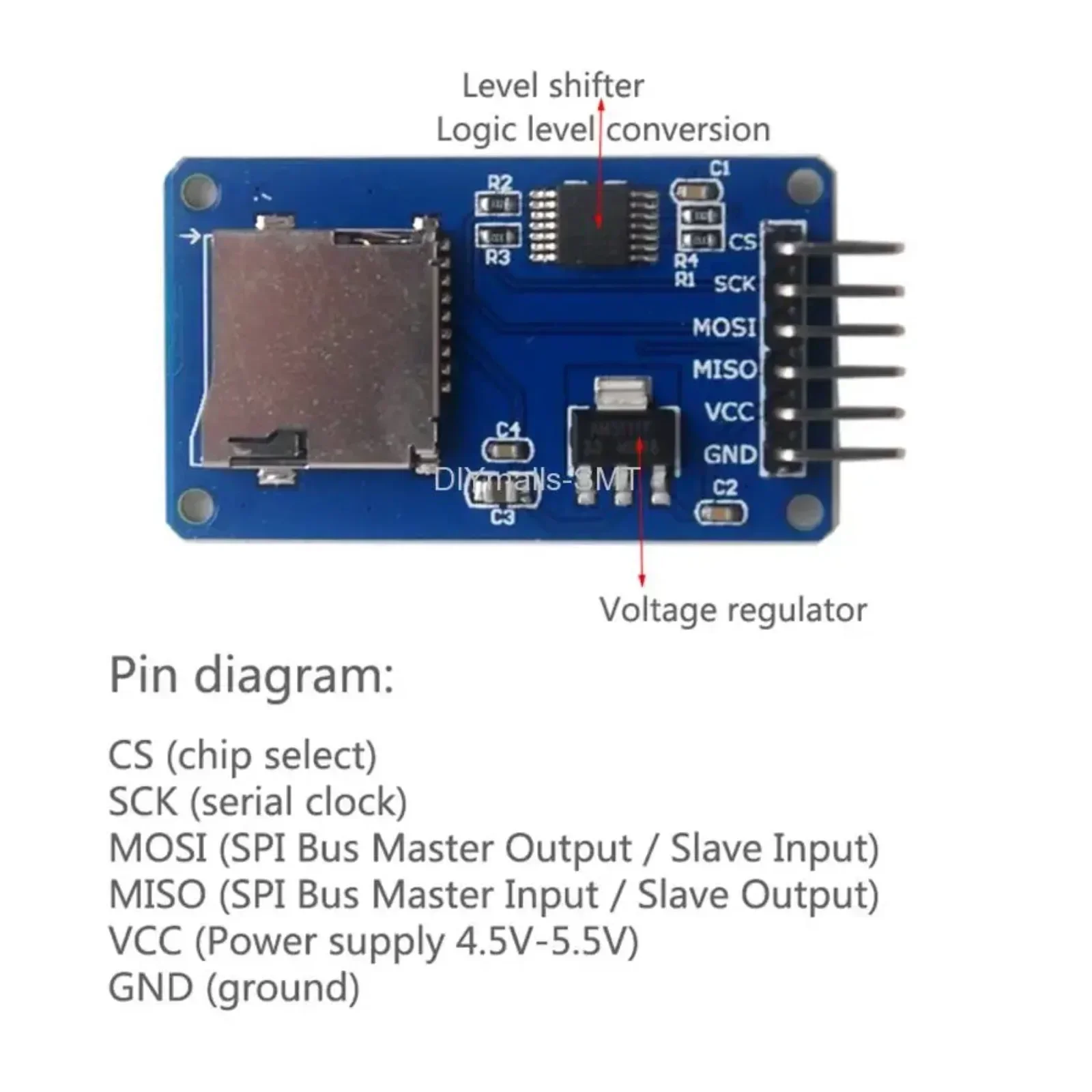 5PCS 마이크로 SD 카드 모듈 (40P 듀퐁 케이블 - Sd Card Module Spi 리뷰 및 가격
