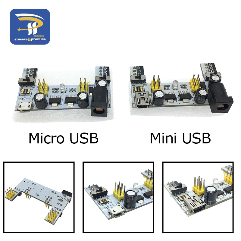MB102 미니 마이크로 USB 인터페이스 브레드 보드 - Diy Electronics Breadboard 리뷰 및 가격