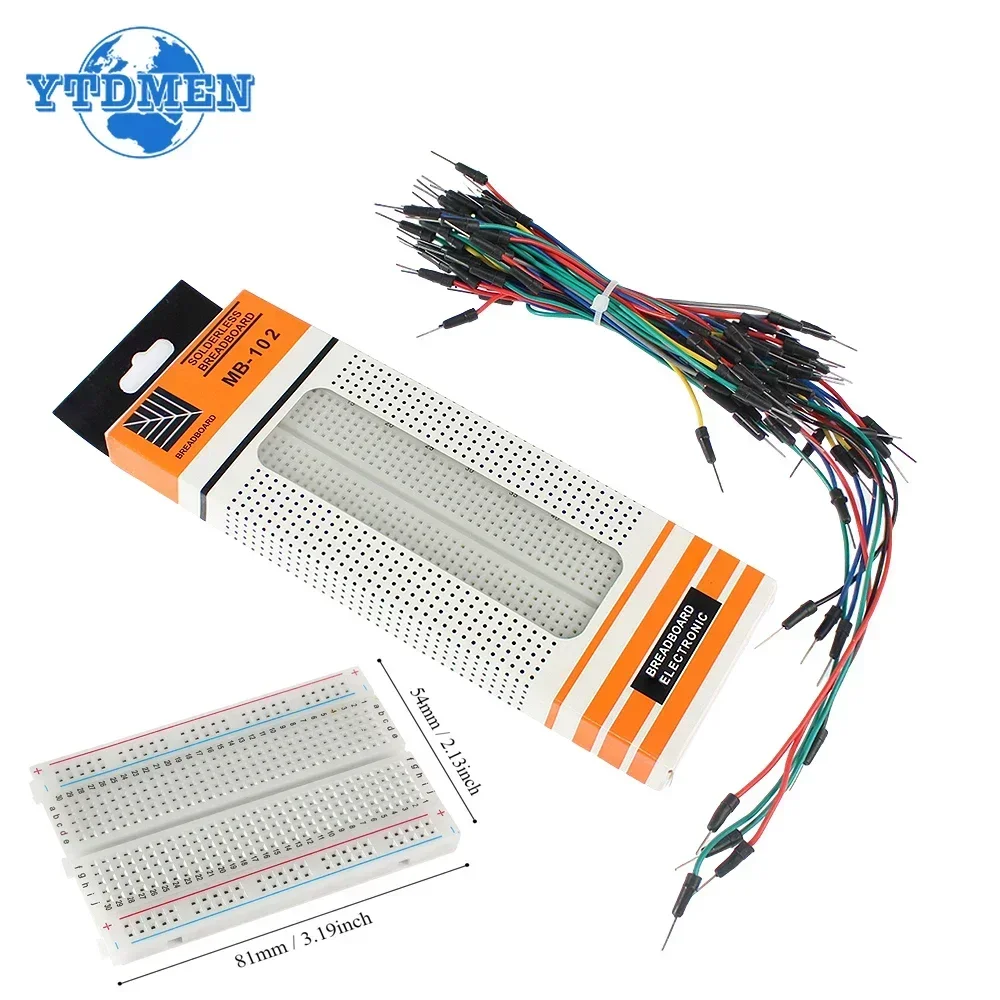 MB-102 브레드보드 400 830 포인트 솔더리스  - Diy Electronics Breadboard 리뷰 및 가격