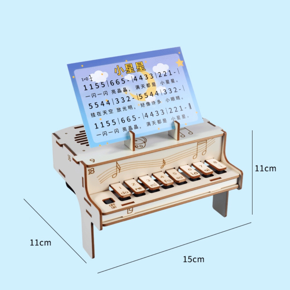 DIY 나무 전자 피아노 모델 STEM 조립 키트 물리 - Diy Electronics Parts 리뷰 및 가격
