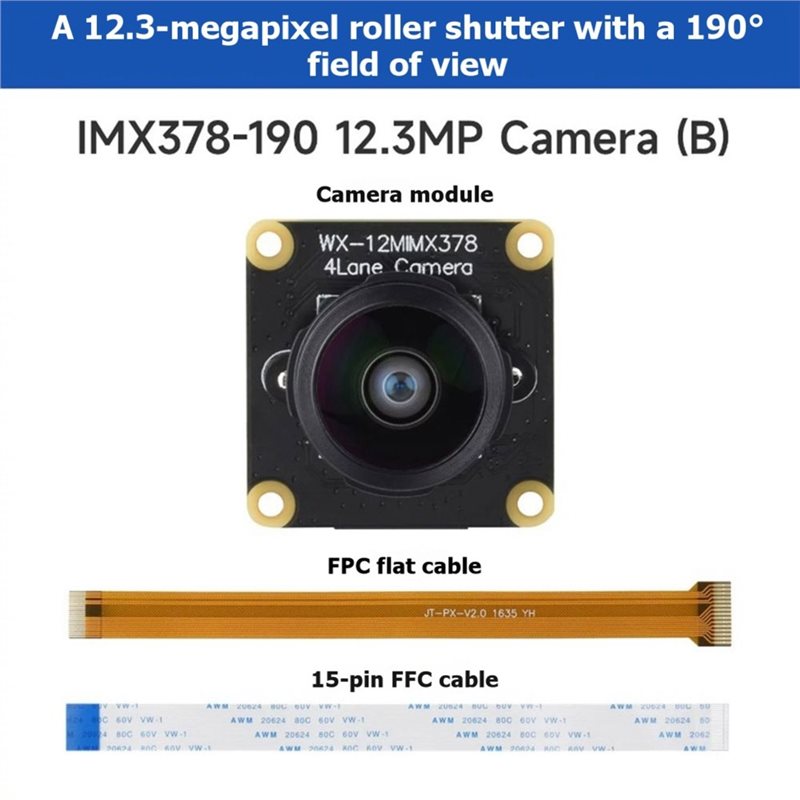IMX378-190 12.3MP 카메라 어안렌즈 190 - Raspberry Pi Zero 리뷰 및 가격
