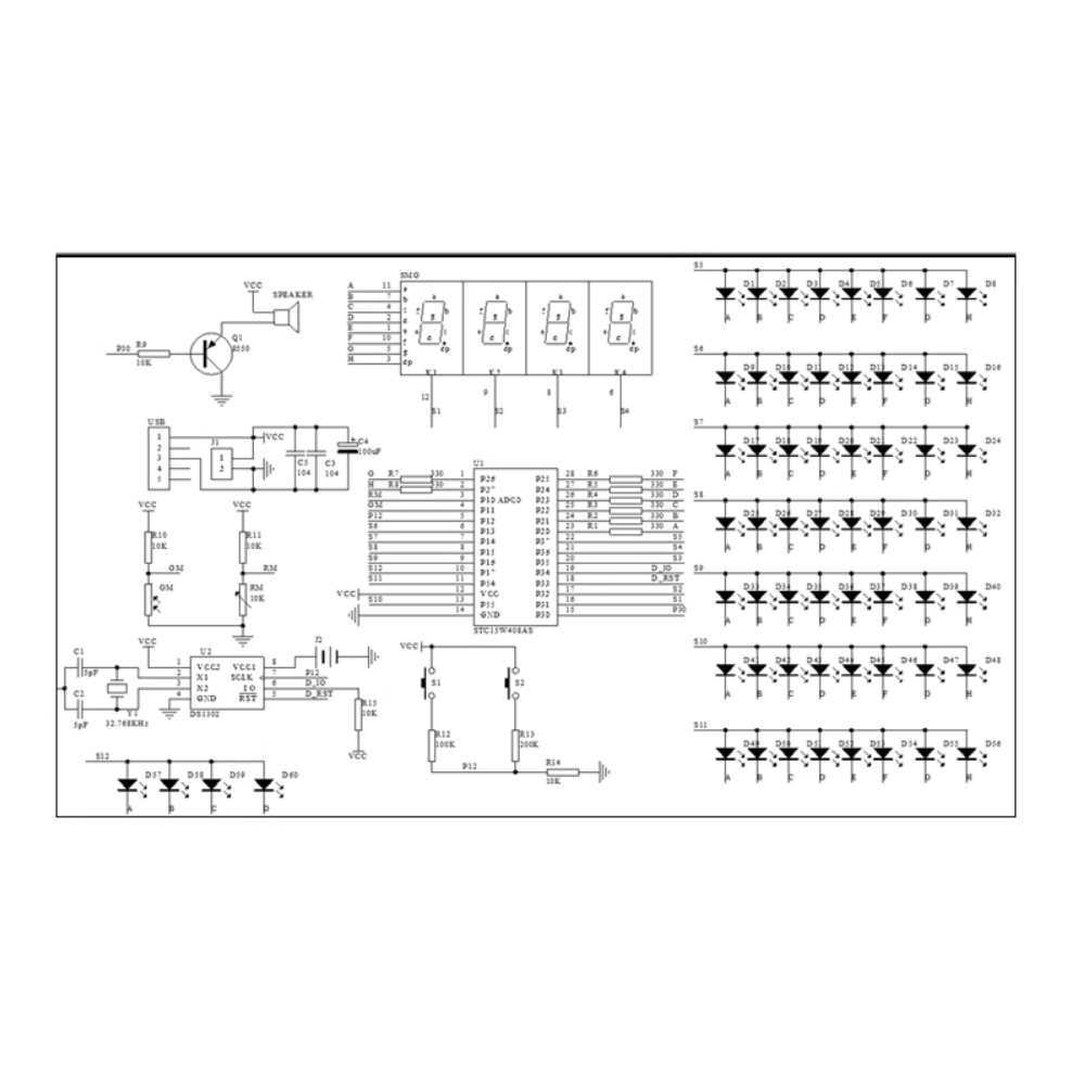 DIY 전자 키트 다기능 하트 모양의 LED 시계 4  - Diy Electronics Youtube 리뷰 및 가격