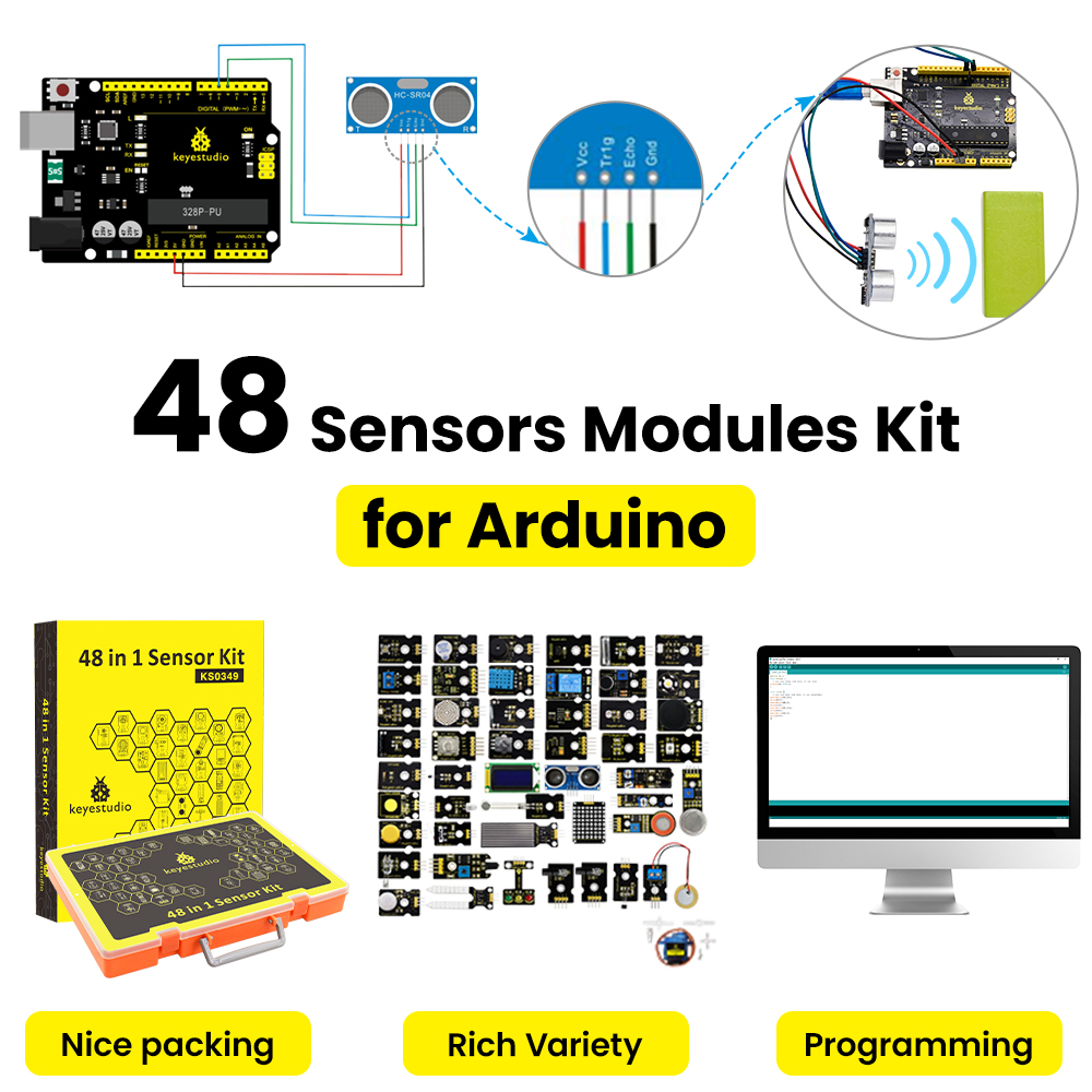 키에스튜디오 48 in 1 센서 스타터 키트 아두이노  - Arduino Uno Starter Kit 리뷰 및 가격