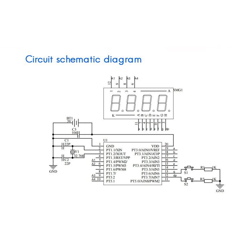 2X DIY 시계 LED 시계 전자 키트 0.28인치  - Diy Electronics Watch 리뷰 및 가격